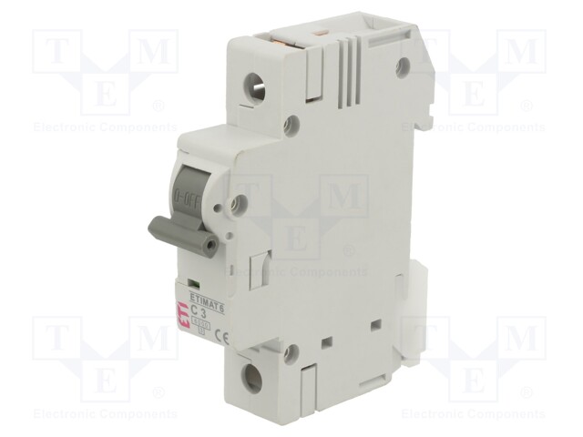 Circuit breaker; 230/400VAC; Inom: 3A; Poles: 1; DIN; Charact: C; 6kA