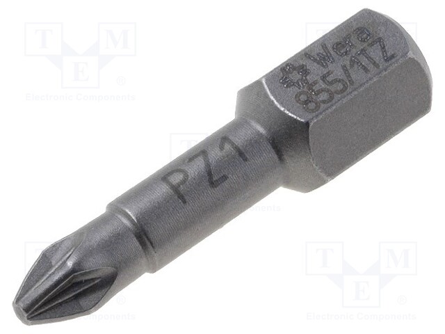 Screwdriver bit; Pozidriv®; PZ1; Overall len: 25mm; Torsion