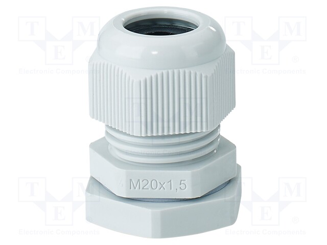 Cable gland; M20; 1.5; IP66,IP67; polyamide; light grey