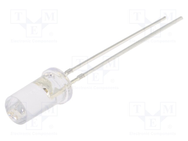 LED; 5mm; green; 2180÷3000mcd; 50°; Front: flat; 2.7÷3.4V; -30÷85°C