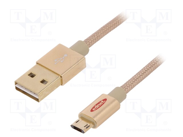 Cable; USB 2.0; USB A plug easy,USB B micro reversible plug