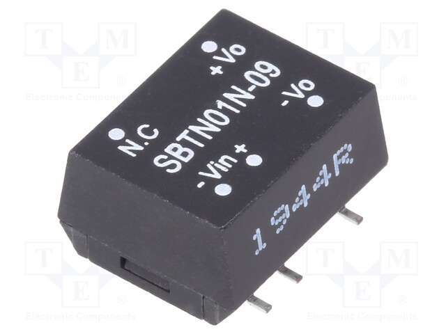 Converter: DC/DC; 1W; Uin: 21.6÷26.4V; 9VDC; Iout: 11.1÷111mA; SMD