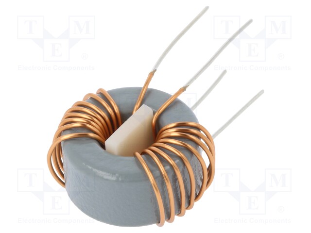 Inductor: wire; THT; 1mH; 3.3A; 10mΩ; 230VAC; 12x7mm; -20÷+50%; 10kHz