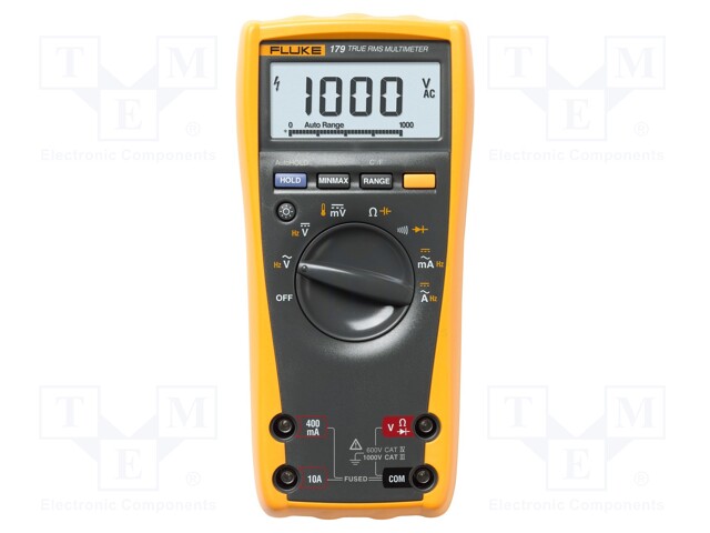 Digital multimeter; LCD 3,75 digit (6000); True RMS AC