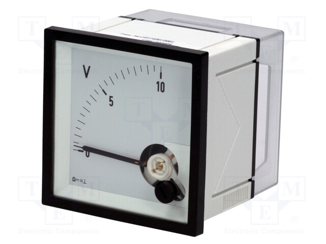 Meter: panel; analogue; 0÷10V; Class: 1,5; IP52