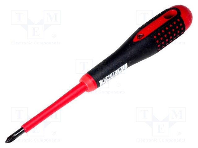 Screwdriver; insulated; Phillips; PH1; Blade length: 80mm; 1kVAC