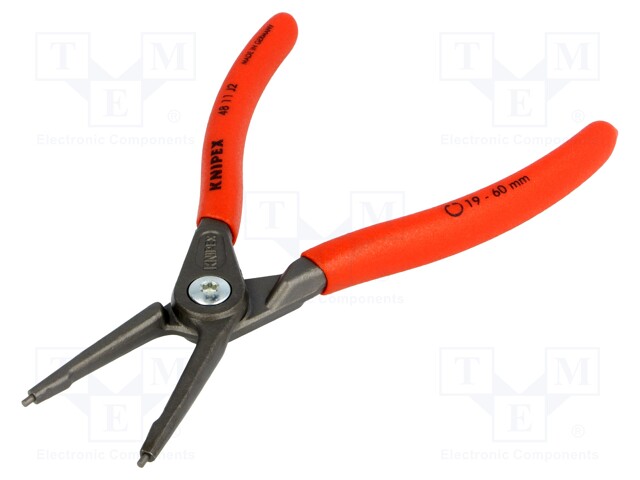 Pliers; internal circlip; Ring: internal; Pliers len: 180mm