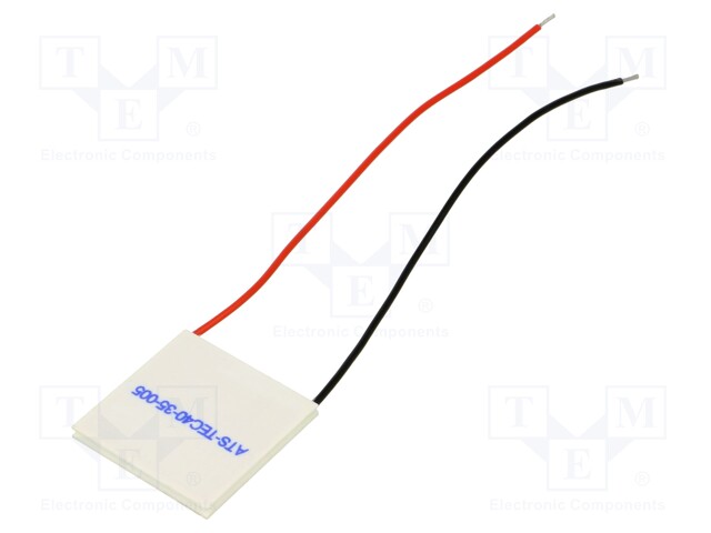 Module: Peltier; 15.4V; 8A; 40x40x3.5mm; 68.8W; ceramics; 20AWG