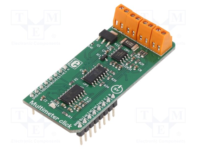 Click board; GPIO,SPI; MCP607; mikroBUS connector,screw; 5VDC