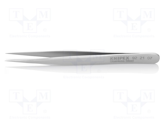 Tweezers; 110mm; Blades: straight; Blade tip shape: sharp