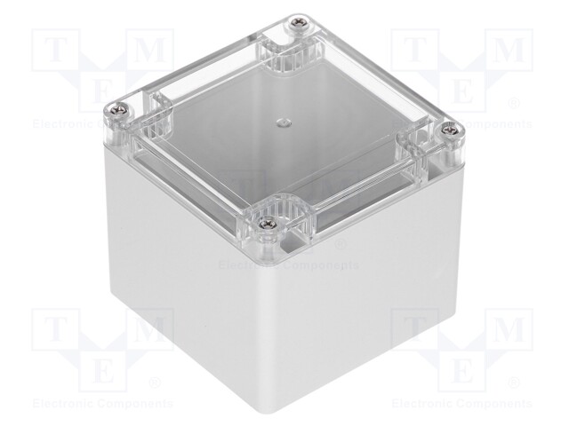 Enclosure: multipurpose; X: 100mm; Y: 100mm; Z: 90mm; polycarbonate