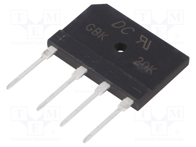 Single-phase bridge rectifier; Urmax: 800V; If: 3.6A; Ifsm: 260A