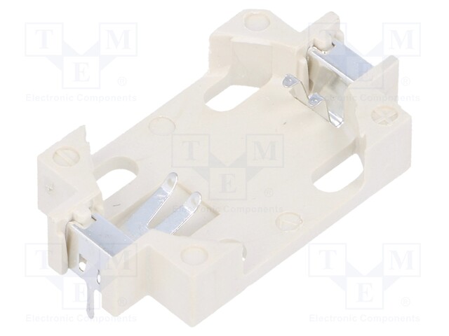 Socket; Mounting: THT,horizontal; Size: CR2025,CR2032; Batt.no: 1