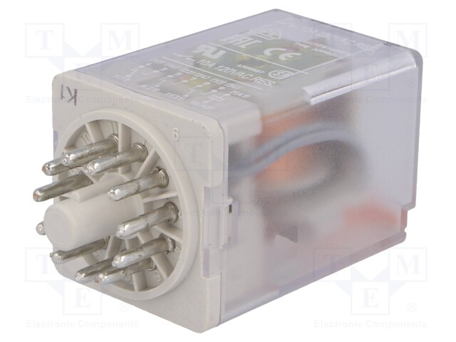 Relay: electromagnetic; 3PDT; Ucoil: 230VAC; 10A/250VAC; 10A/24VDC