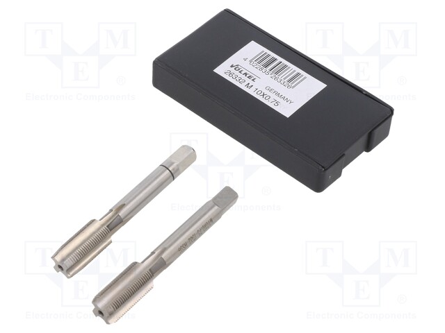 Tap; HSS-G; M10; 0.75; Pcs: 2; Conform to: DIN 2181