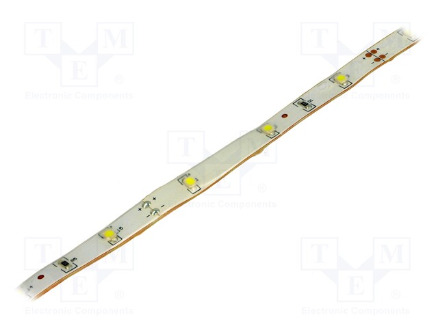 LED tape; white cold; LED/m: 30; SMD; 3528; 12V; W: 10mm; 120°; D: 5mm