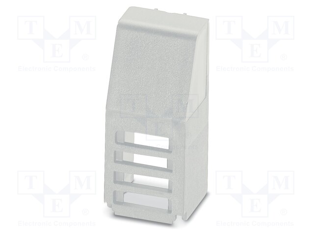 Stopper; for enclosures; UL94HB; Mat: ABS; grey; 17.5mm