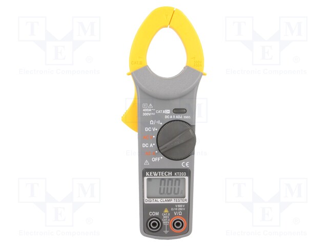 AC/DC digital clamp meter; Øcable: 30mm; LCD 3,75 digit 13mm