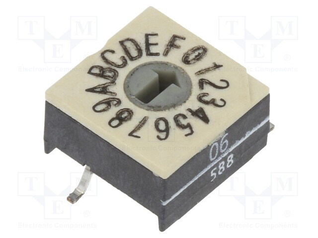 Switch: rotary; Pos: 16; 1uA/20mVDC; -25÷85°C; Mounting: SMD