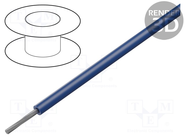 Wire; HELUTHERM® 145; stranded; Cu; 1x0,75mm2; polyolefine