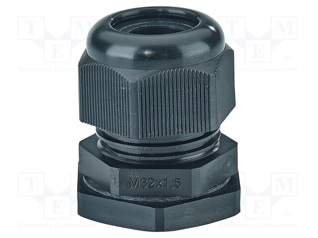 Cable gland; M32; 1.5; IP66,IP67; polyamide; black