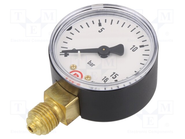 Manometer; 0÷16bar; 50mm; non-aggressive liquids,inert gases