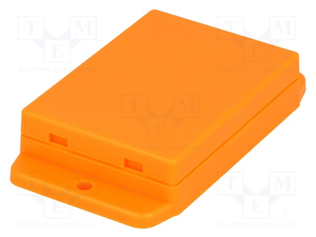 Enclosure: multipurpose; X: 50.4mm; Y: 70mm; Z: 17mm; ABS; orange