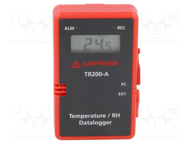 Logger: temperature and humidity; LCD 3,75 digit (1999); IP65