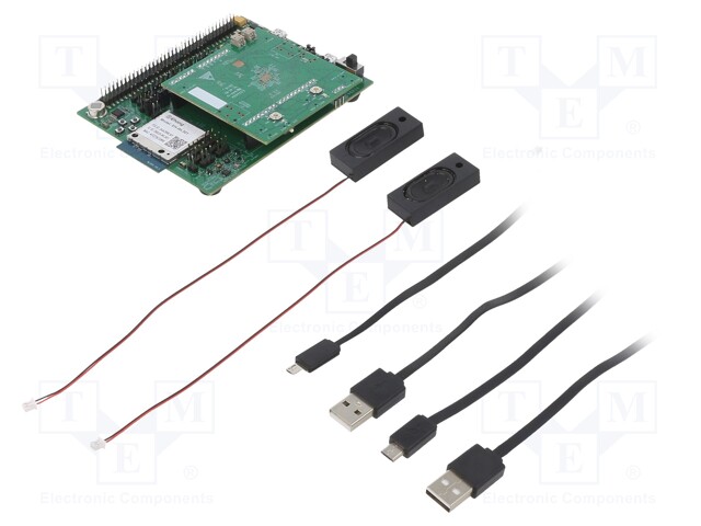 Dev.kit: evaluation; speakers,pin header x2,MIC-in,USB x2