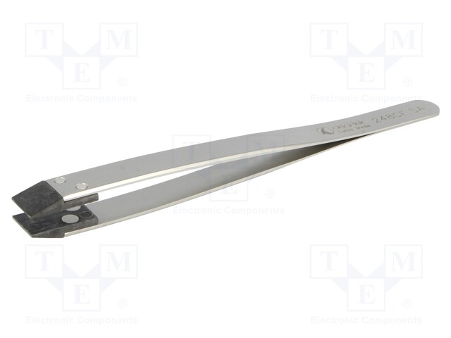 Tweezers; strong construction; Tweezers len: 130mm; ESD