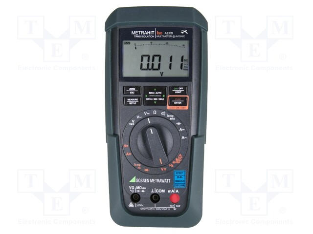 Digital multimeter; IR; LCD 4,75 digit,bargraph; True RMS; IP54