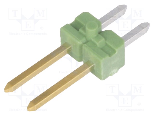Pin header; pin strips; AMPMODU MOD II; male; PIN: 2; straight