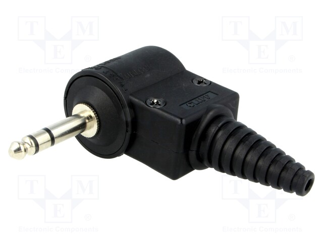 Plug; Jack 6,3mm; stereo; angled 90°; Series: Jumbo; 15mm
