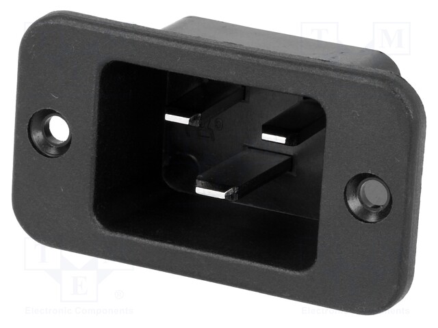 Connector: AC supply; socket; male; 16A; IEC 60320; C20 (I); 70°C