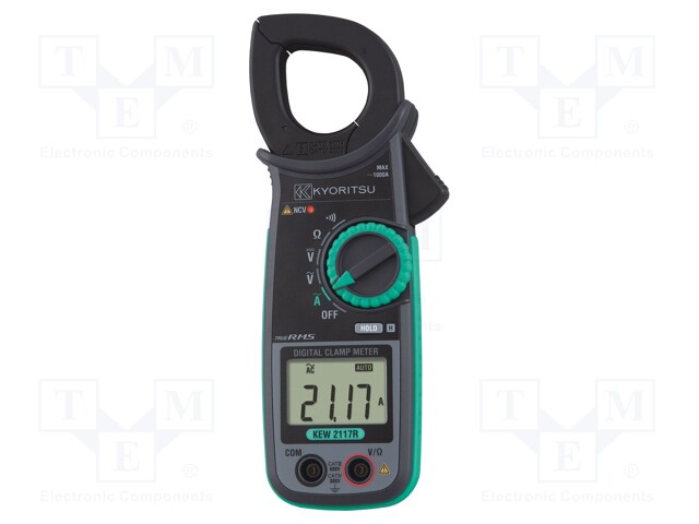 AC digital clamp meter; Øcable: 33mm; LCD; I AC: 60A,600A,1kA