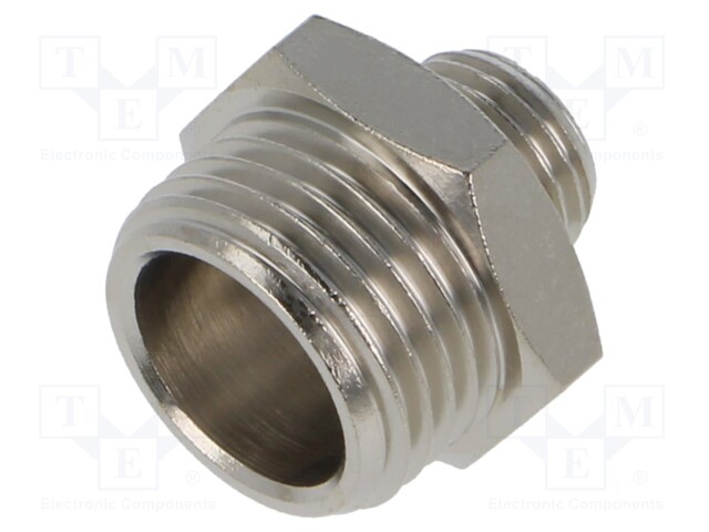 Nipple; reductive; Mat: nickel plated brass; 300°C