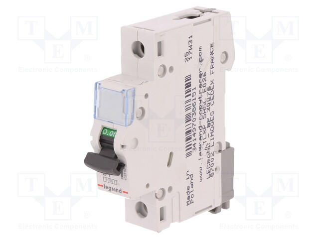 Circuit breaker; 230VAC; Inom: 4A; Poles: 1; DIN; Charact: B; 6kA