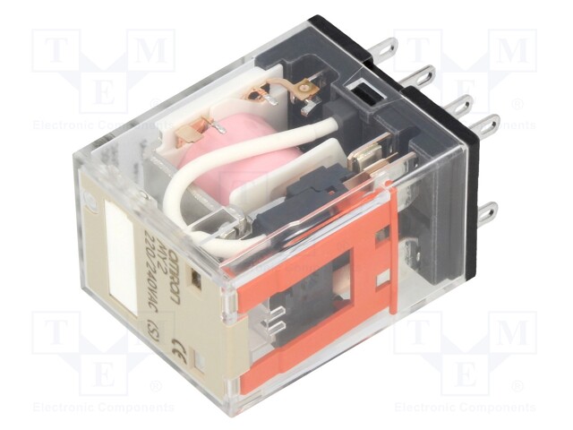 Relay: electromagnetic; DPDT; Ucoil: 240VAC; 10A/220VAC; 10A/24VDC