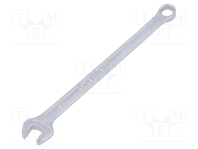 Wrench; combination spanner; 8mm; Chrom-vanadium steel; long