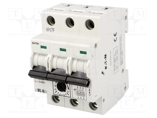 Motor breaker; 18.5kW; 220÷440VAC; DIN; 25÷40A; IP20; -25÷50°C