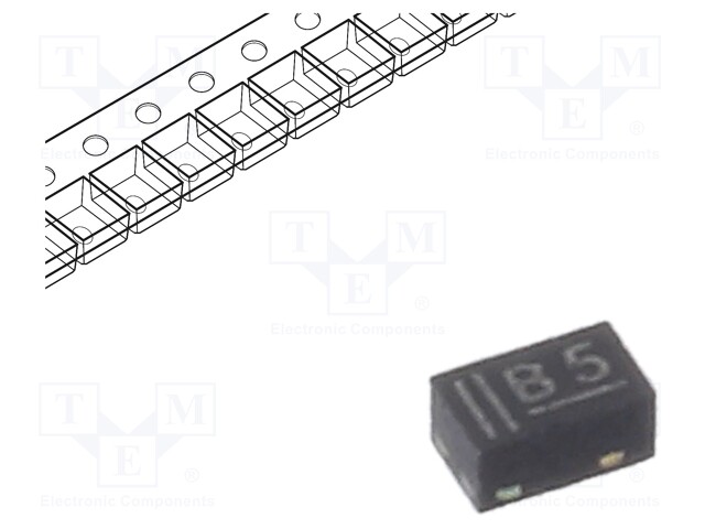 Diode: Zener; 0.25W; 3.6V; SMD; reel,tape; DFN1006-2,SOD882; Ir: 5uA