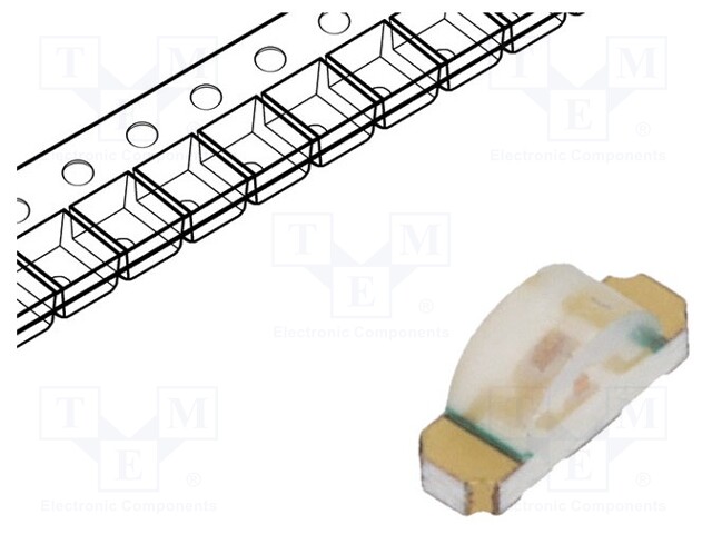 LED; SMD; 1204; yellow; 2.8÷8mcd; 3.2x1.5x1mm; 130°; 2.1÷2.6V; 20mA