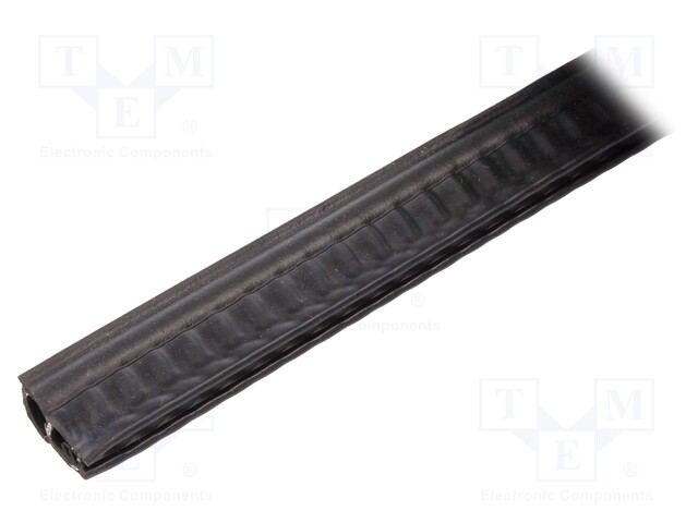 Hole and edge shield; NBR; L: 20m; black; H: 20.5mm; W: 11mm