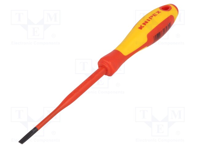 Screwdriver; insulated; slot; 4,0x0,8mm; Blade length: 100mm