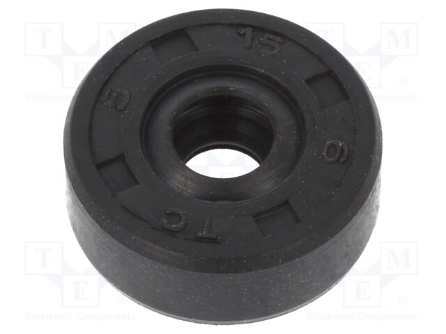 Oil seal; NBR; D: 6mm; -40÷100°C; Shore hardness: 70; Shaft dia: 5mm