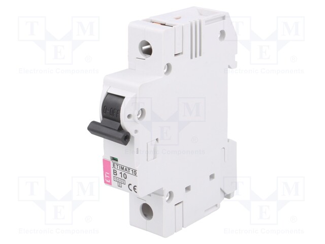 Circuit breaker; 230VAC; Inom: 10A; Poles: 1; DIN; Charact: B; 10kA