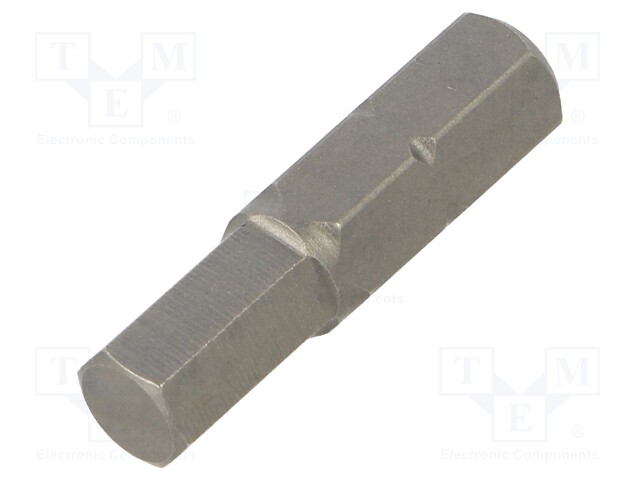 Screwdriver bit; Allen hex key; HEX 5,5mm; Overall len: 25mm