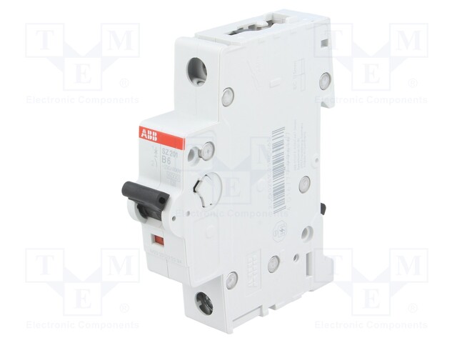 Circuit breaker; 230VAC; Inom: 6A; Poles: 1; DIN; Charact: B; 6kA