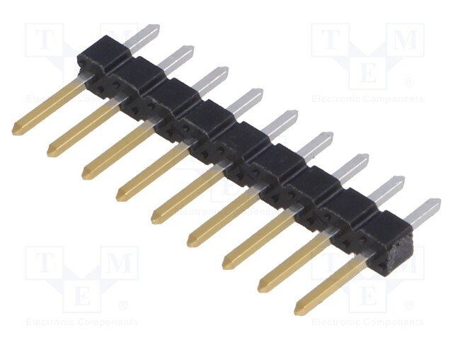 Pin header; pin strips; BERGSTIK; male; PIN: 9; straight; 2.54mm