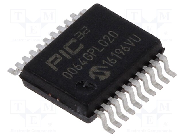 PIC microcontroller; Memory: 64kB; SRAM: 16kB; 2÷3.6VDC; SMD